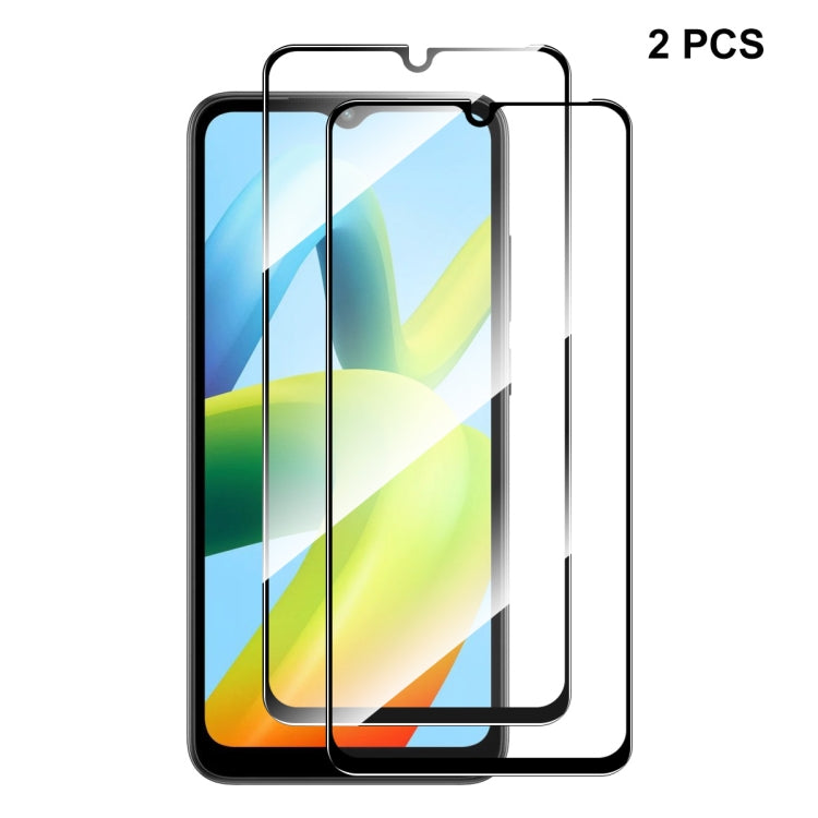 For Xiaomi Redmi A1 / A1+ / A2 / A2+ 2pcs ENKAY Full Glue 0.26mm 9H 2.5D Tempered Glass Full Film -  by ENKAY | Online Shopping UK | buy2fix