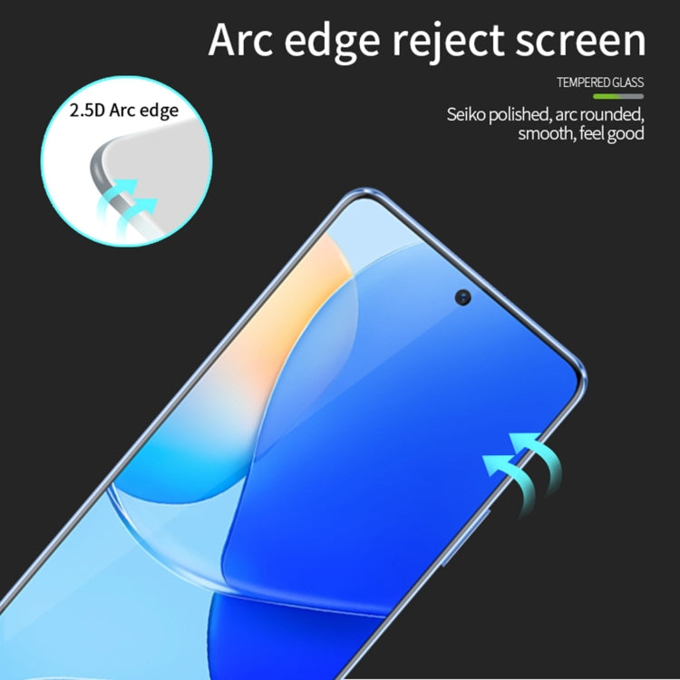 For Huawei Nova Y90 MOFI 9H 2.5D Full Screen Tempered Glass Film(Black) - Huawei Tempered Glass by MOFI | Online Shopping UK | buy2fix