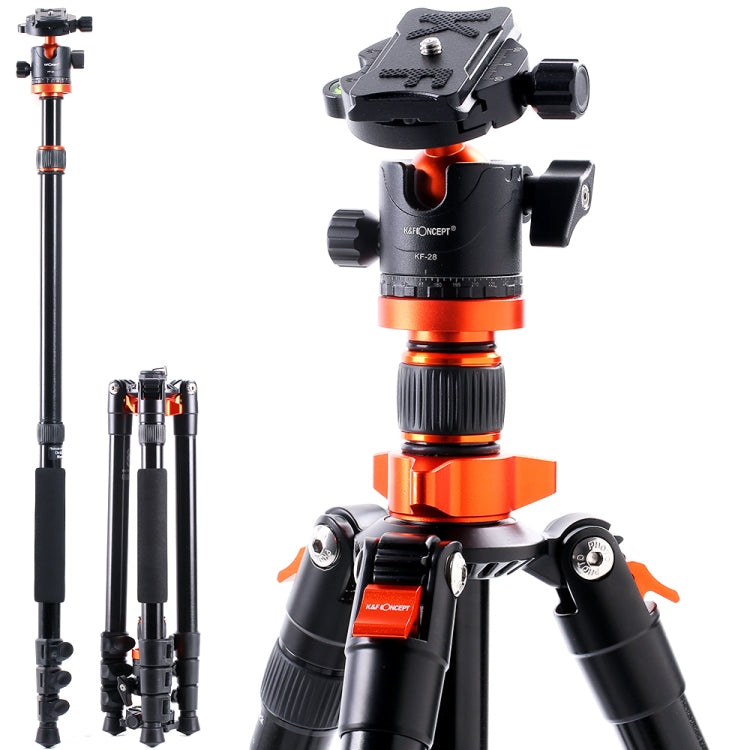 K&F CONCEPT KF09.089V1 Camera Tripods Aluminum Travel Vlog DSLR Tripod Monopod - Camera Accessories by K&F | Online Shopping UK | buy2fix