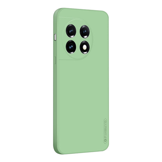 For OnePlus 11 PINWUYO Sense Series Liquid Silicone TPU Phone Case(Green) - OnePlus Cases by PINWUYO | Online Shopping UK | buy2fix