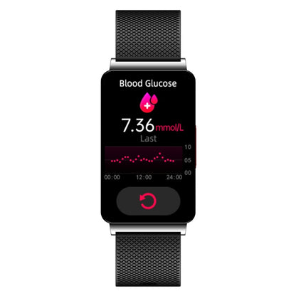 EP08 1.57 inch Color Screen Smart Watch,Support Blood Sugar Monitoring / Heart Rate Monitoring / Blood Pressure Monitoring(Black) - Smart Wear by buy2fix | Online Shopping UK | buy2fix