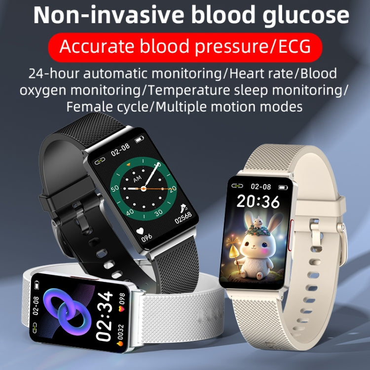 EP08 1.57 inch Color Screen Smart Watch,Support Blood Sugar Monitoring / Heart Rate Monitoring / Blood Pressure Monitoring(Black) - Smart Wear by buy2fix | Online Shopping UK | buy2fix