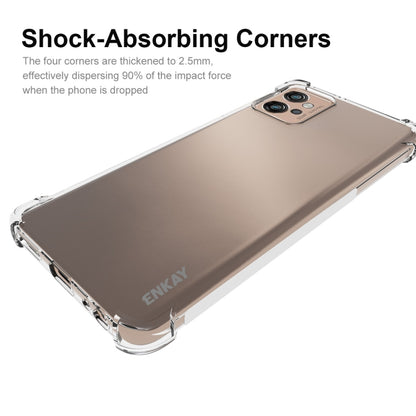 For Motorola Moto G Power 2023 ENKAY Transparent TPU Shockproof Phone Case with Glass Film - Motorola Cases by ENKAY | Online Shopping UK | buy2fix