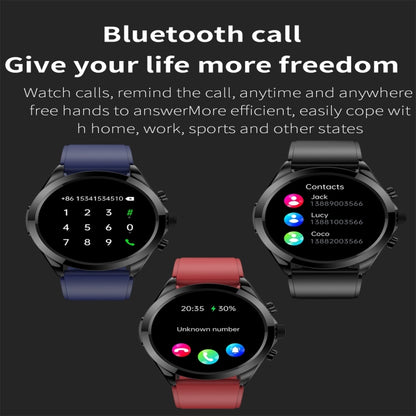 ET440 1.39 inch Color Screen Smart Silicone Strap Watch,Support Heart Rate / Blood Pressure / Blood Oxygen / Blood Glucose Monitoring(Red) - Smart Watches by buy2fix | Online Shopping UK | buy2fix