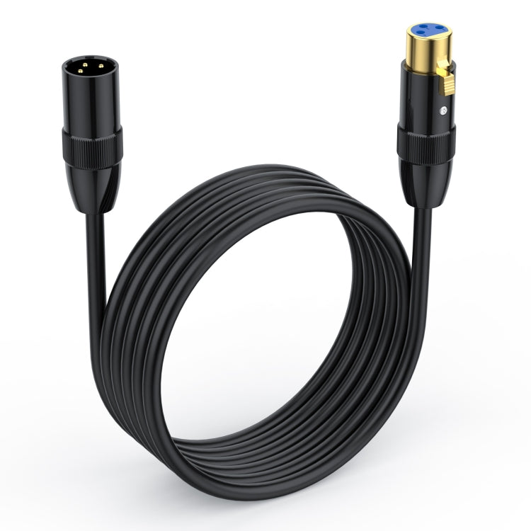 JUNSUNMAY XLR Male to Female Mic Cord 3 Pin Audio Cable Balanced Shielded Cable, Length:3m - Microphone Audio Cable & Connector by JUNSUNMAY | Online Shopping UK | buy2fix