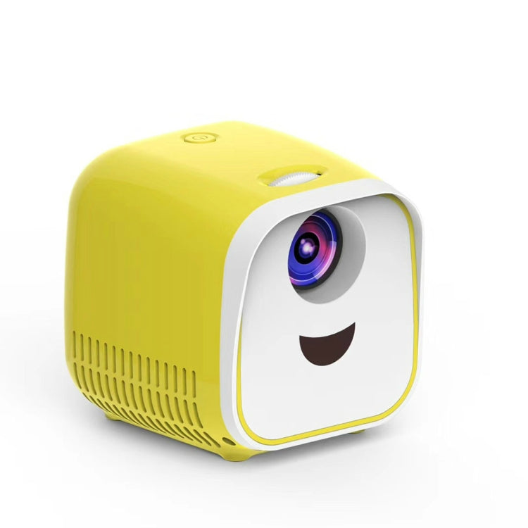 L1 Children Projector Mini LED Portable Home Speaker Projector, US Plug(Yellow) - Consumer Electronics by buy2fix | Online Shopping UK | buy2fix