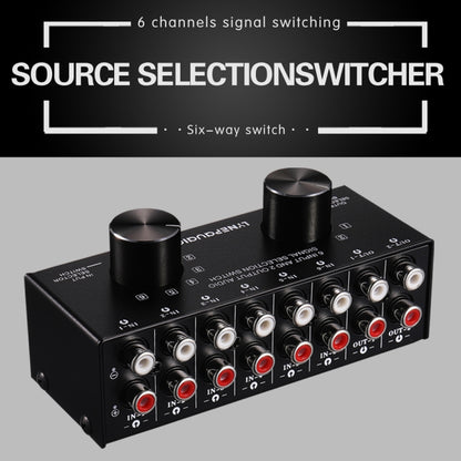 B026 6 Input 2 Output Or 2 Input 6 Output Audio Signal Source Selection Switcher RCA Port -  by buy2fix | Online Shopping UK | buy2fix