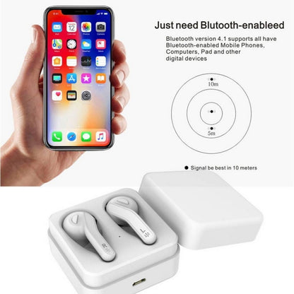 T88 Mini Touch Control Hifi Wireless Bluetooth Earphones TWS Wireless Earbuds with Charger Box(White) - TWS Earphone by buy2fix | Online Shopping UK | buy2fix