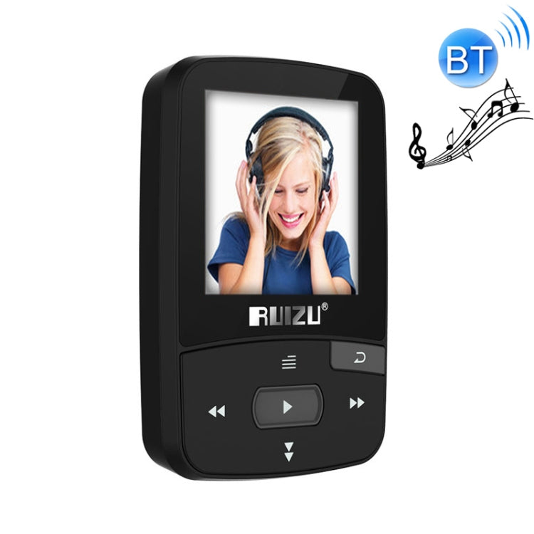 Original RUIZU X50 Sport Bluetooth MP3 Player 8gb Clip Mini with Screen Support FM,Recording,E-Book,Clock,Pedometer - Consumer Electronics by buy2fix | Online Shopping UK | buy2fix