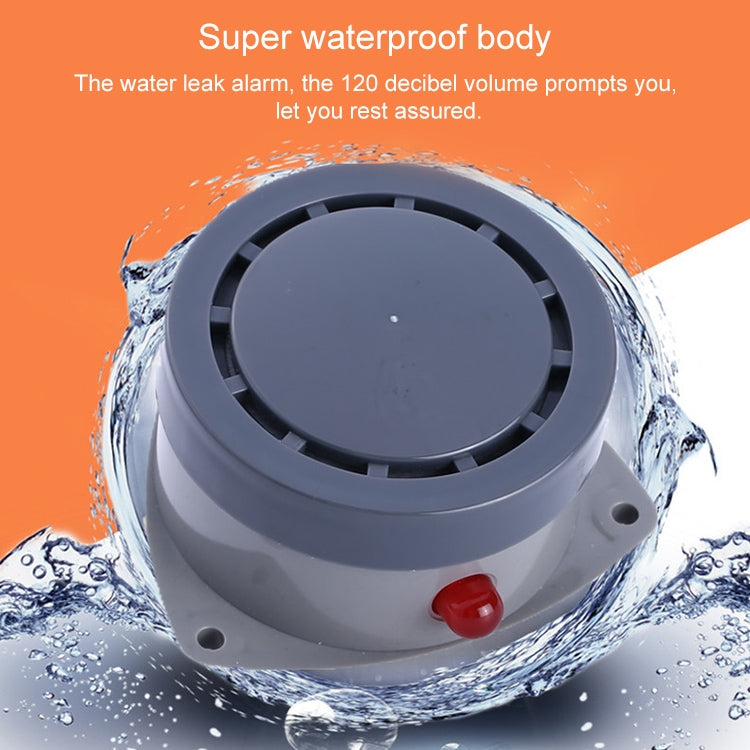 Sound and Light Prompt Alarm Water Leakage and Overflow Waterproof Detector - Security by buy2fix | Online Shopping UK | buy2fix