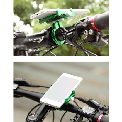 GUB Bicycle Aluminum Alloy Mobile Phone Bracket Navigation Bracket Motorcycle Mobile Phone Holder(Green) - Holders by GUB | Online Shopping UK | buy2fix