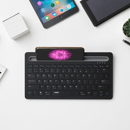 Rapoo XK100 78 Keys Wireless Bluetooth Office Business Keyboard(Black) - Wireless Keyboard by Rapoo | Online Shopping UK | buy2fix