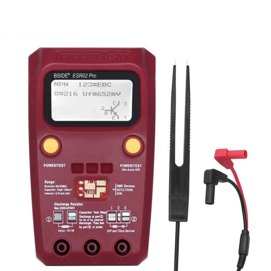 BSIDE ESR02 Pro Digital Transistor Test Table M328 Resistance Inductance Capacitance ESR Tester - Consumer Electronics by BSIDE | Online Shopping UK | buy2fix
