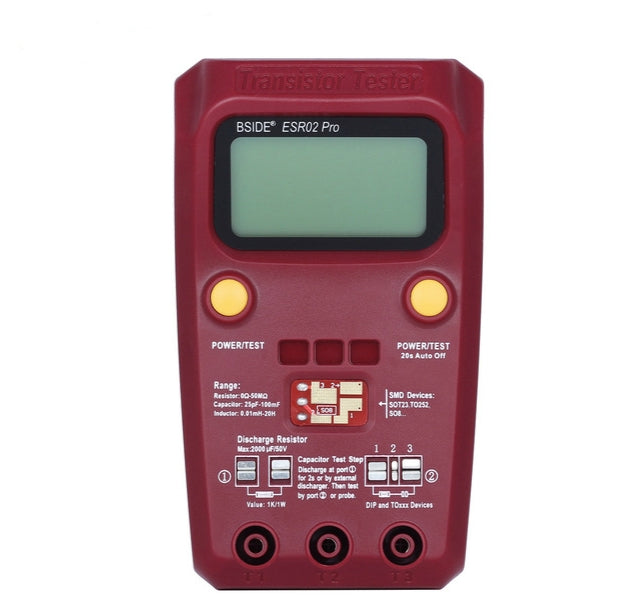 BSIDE ESR02 Pro Digital Transistor Test Table M328 Resistance Inductance Capacitance ESR Tester - Consumer Electronics by BSIDE | Online Shopping UK | buy2fix