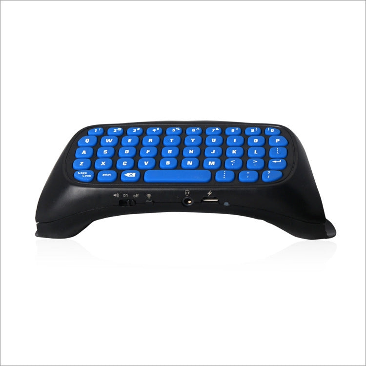 DOBE TP4-022 2.4G Wireless Controller Keyboard ABS Game Keyboard for PS4 / Slim(Blue) - Gamepads by DOBE | Online Shopping UK | buy2fix