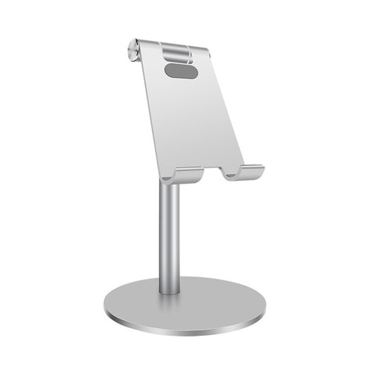Adjustable Aluminum Alloy Cell Phone Tablet Holder Desk Stand Mount(Silver) - Desktop Holder by buy2fix | Online Shopping UK | buy2fix