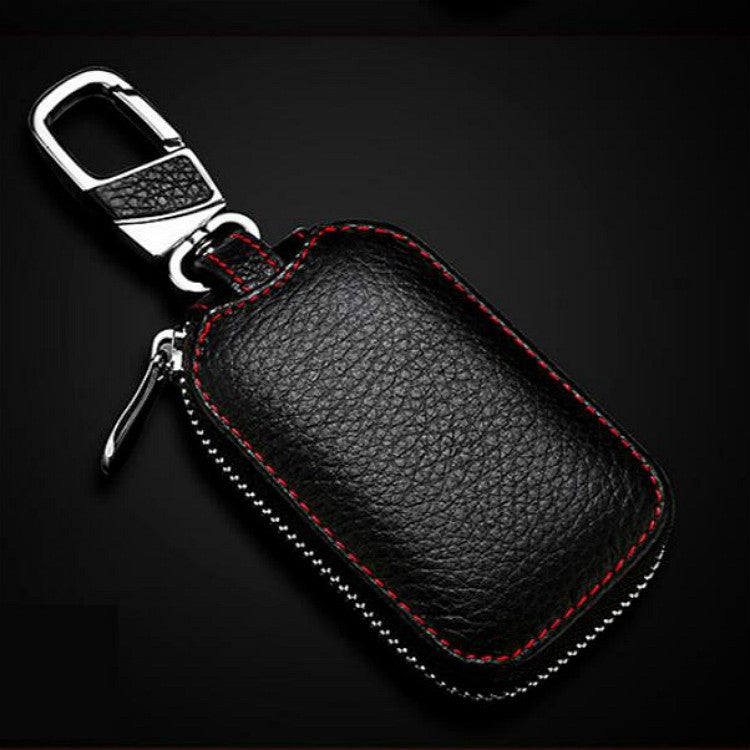 Multifunctional Hook Up Leather Car Key Bag(Black) - Car Key Cases by buy2fix | Online Shopping UK | buy2fix