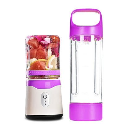 Six-leaf Electric USB Charging Portable Mini Fruit Juicer Juice Cup(Purple) - Home & Garden by buy2fix | Online Shopping UK | buy2fix