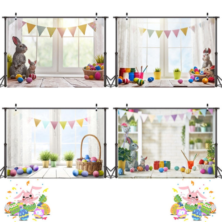 2.1m x 1.5m Easter Bunny Children Birthday Party Cartoon Photography Background Cloth(W-114) - Camera Accessories by buy2fix | Online Shopping UK | buy2fix