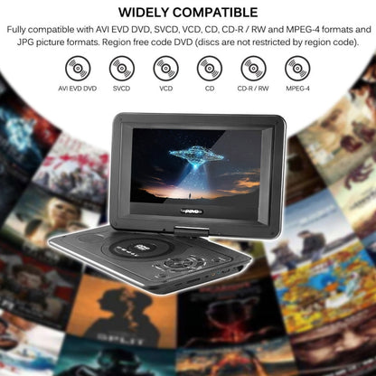 10.1 Inch HD Screen Portable DVD EVD Player TV / FM / USB / Game Function(EU Plug) - Consumer Electronics by buy2fix | Online Shopping UK | buy2fix
