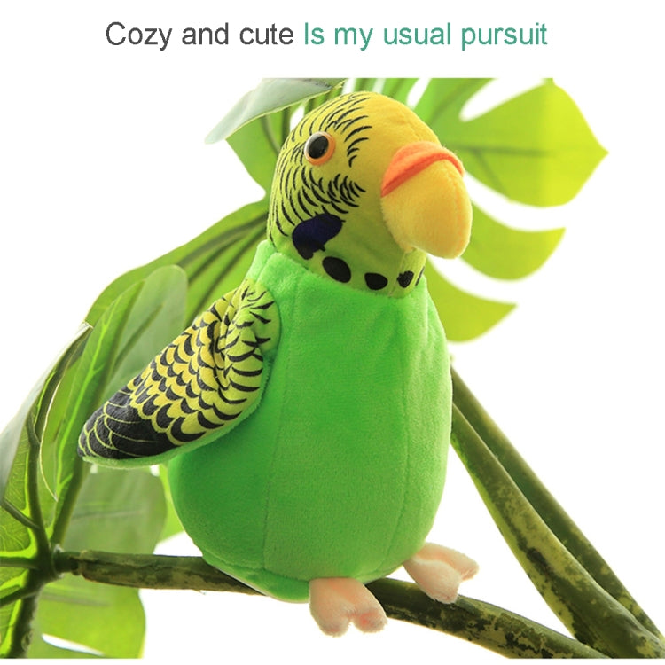 Plush Toy Parrots Recording Talking Parrots Will Twist the Fan Wings Children Toys, Size:Height 18cm(Green) - Toys & Hobbies by buy2fix | Online Shopping UK | buy2fix