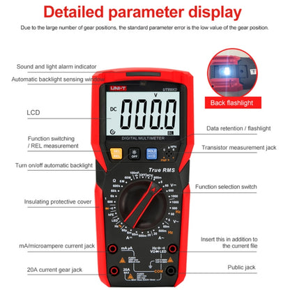 UNI-T UT89X Digital High-Precision Multimeter Digital Display Multi-Meter - Digital Multimeter by UNI-T | Online Shopping UK | buy2fix