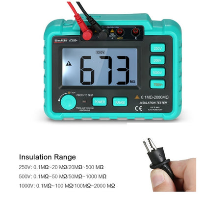 VC60B+ Digital Multimeter Measuring Instrument Digital Insulation Resistance Tester - Consumer Electronics by buy2fix | Online Shopping UK | buy2fix