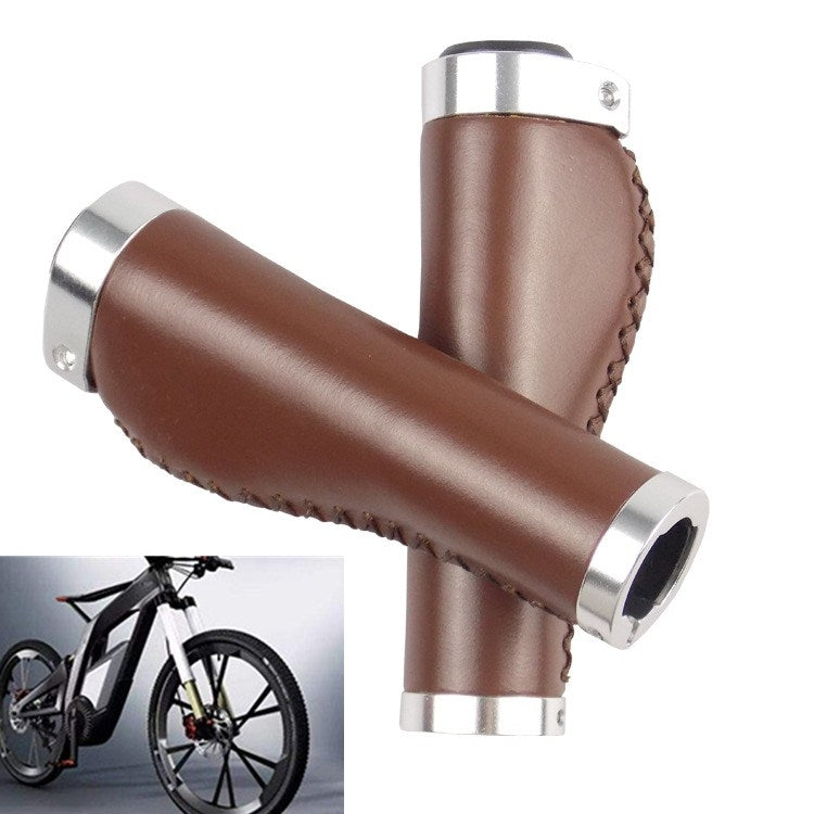 Retro Bicycle Leather Grip Cover Mountain Bike Comfortable Cowhide Grip Cover, Colour: HG006 Comfortable - Outdoor & Sports by buy2fix | Online Shopping UK | buy2fix
