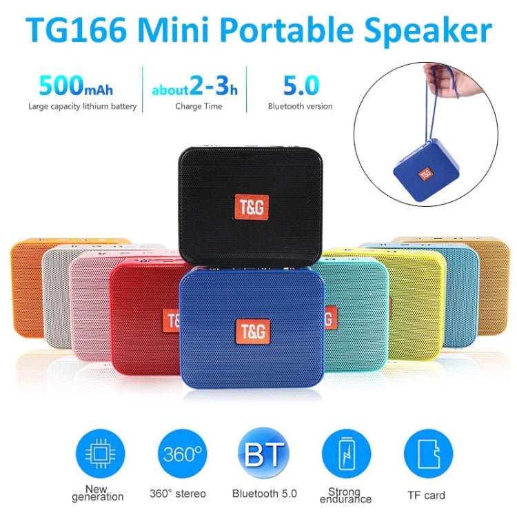 T&G TG166 Color Portable Wireless Bluetooth Small Speaker(Pink) - Mini Speaker by T&G | Online Shopping UK | buy2fix