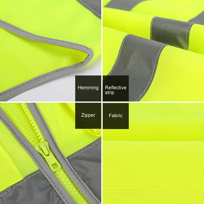 Multi-pockets Safety Vest Reflective Workwear Clothing, Size:L-Chest 118cm(Green) - Reflective Safety Clothing by buy2fix | Online Shopping UK | buy2fix