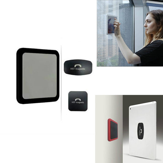 Wall-mounted iPad Magnetic Adsorption Universal Sticker Mobile Phone Wall Bracket(Black A) - Hand-Sticking Bracket by buy2fix | Online Shopping UK | buy2fix