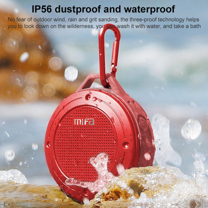 mifa IXP6 Waterproof Mini Portable Bass Wireless Bluetooth Speaker Built-in Mic(Silver grey) - Mini Speaker by buy2fix | Online Shopping UK | buy2fix