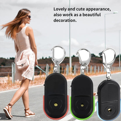 5 PCS Portable Anti-Lost Alarm Key Finder Wireless Whistle Sound LED Light Locator Finder(Green) - Security by buy2fix | Online Shopping UK | buy2fix