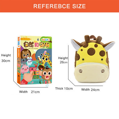 Kids 3D Animal Velvet Backpacks Children Cartoon Kindergarten Toys Gifts School Bags(Dinosaur) - Kids Bags by buy2fix | Online Shopping UK | buy2fix