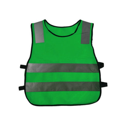 Safety Kids Reflective Stripes Clothing Children Reflective Vest(Dark Green) - Reflective Safety Clothing by buy2fix | Online Shopping UK | buy2fix