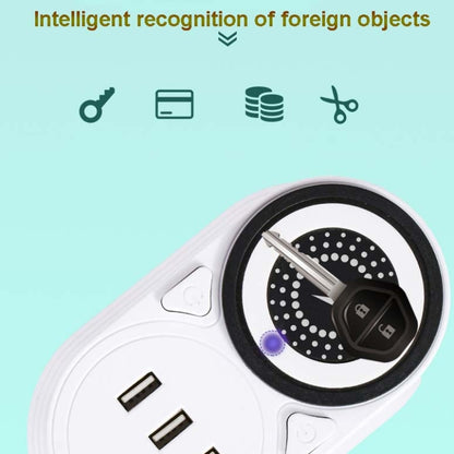 Mobile Phone Wireless Charging Socket Creative Smart USB Power Strip Multi-Function Desktop Vertical Power Strip, CN Plug, Specification: 5 Meters, Style:2 Layer(White) - Consumer Electronics by buy2fix | Online Shopping UK | buy2fix