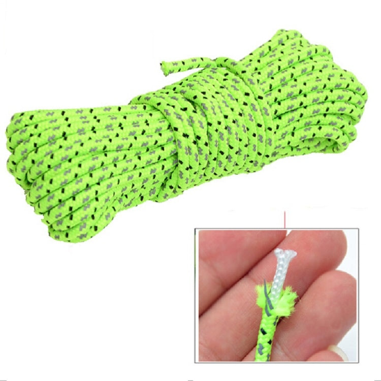 2.5mm Diameter Reflective String Windproof Tent Rope Line Camping Rope Reflective Tent Ropes, Length: 50m - Tents & Accessories by buy2fix | Online Shopping UK | buy2fix