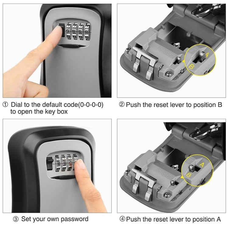 HG2 Arc Wall Mounted Password Key Box(Orange) - Security by buy2fix | Online Shopping UK | buy2fix