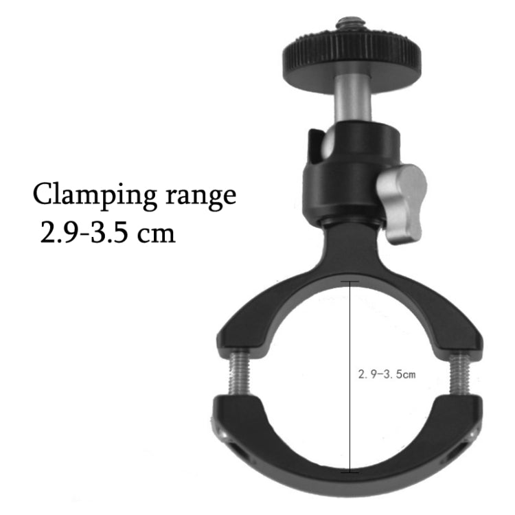 YJ-G2 Cycling Metal Tube Clip 1/4 PTZ Bicyle Bracket Universal Portable Camera Bicycle Clip - Holders by buy2fix | Online Shopping UK | buy2fix