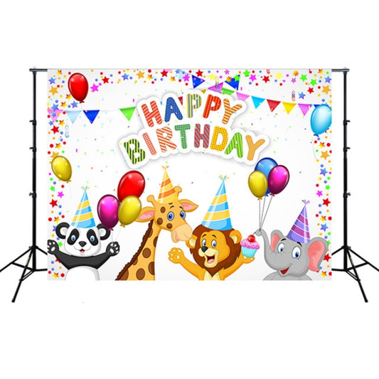 2.1m x 1.5m Children Birthday Theme Party Animal Cartoon Photography Background Cloth - Camera Accessories by buy2fix | Online Shopping UK | buy2fix