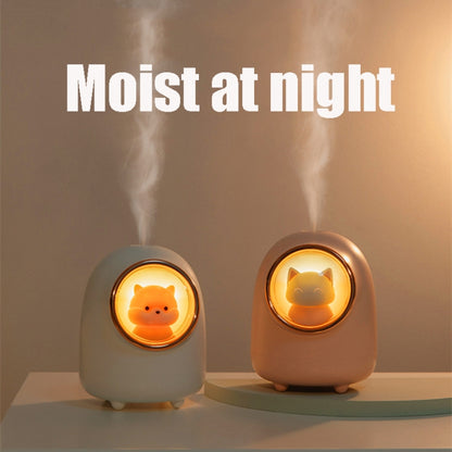 M08 Battery Type Cartoon Space Capsule Car Portable Cute Pet Desktop Humidifier(White) - Home & Garden by buy2fix | Online Shopping UK | buy2fix