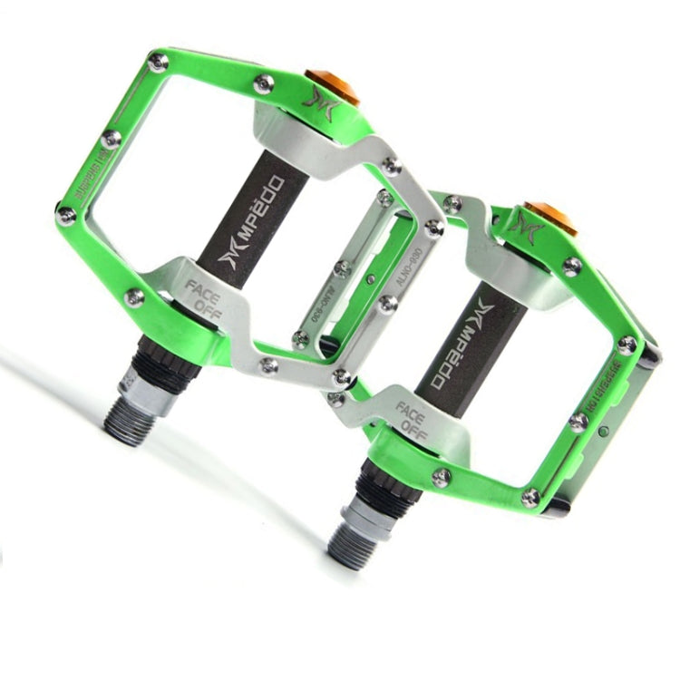 MPEDA Mountain Bike Bearing Pedal Ultra-Light Aluminum Alloy Non-Slip Bearing Pedal, Size: 930(White Green) - Outdoor & Sports by MPEDA | Online Shopping UK | buy2fix