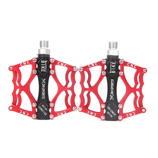 Bicycle Pedal Mountain Bike Aluminum Alloy Palin Pedal Non-Slip Bearing Pedal(901 Red) - Outdoor & Sports by buy2fix | Online Shopping UK | buy2fix