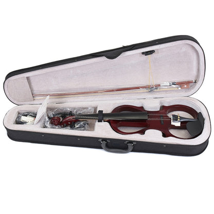 YS030 4 / 4 Wooden Manual Electronic Violin for Beginners, with Bag(White) - Stringed Instruments by buy2fix | Online Shopping UK | buy2fix