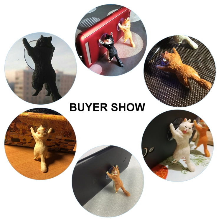 60 PCS Sucker Design Cute Cat Smartphone Holder(Gray) - Desktop Holder by buy2fix | Online Shopping UK | buy2fix