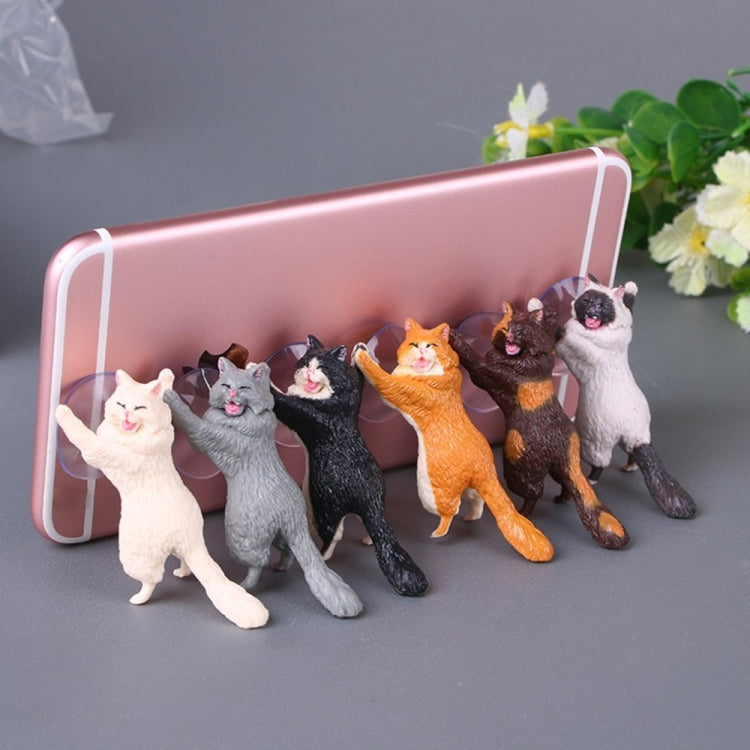 60 PCS Sucker Design Cute Cat Smartphone Holder(Orange) - Desktop Holder by buy2fix | Online Shopping UK | buy2fix