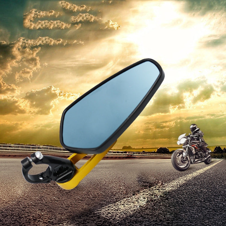 Electric Bike Motorcycle Modified Reversing Retro Rearview Handle Mirror All Aluminum Reflective Rearview Mirror(Red) - Side Mirrors by buy2fix | Online Shopping UK | buy2fix