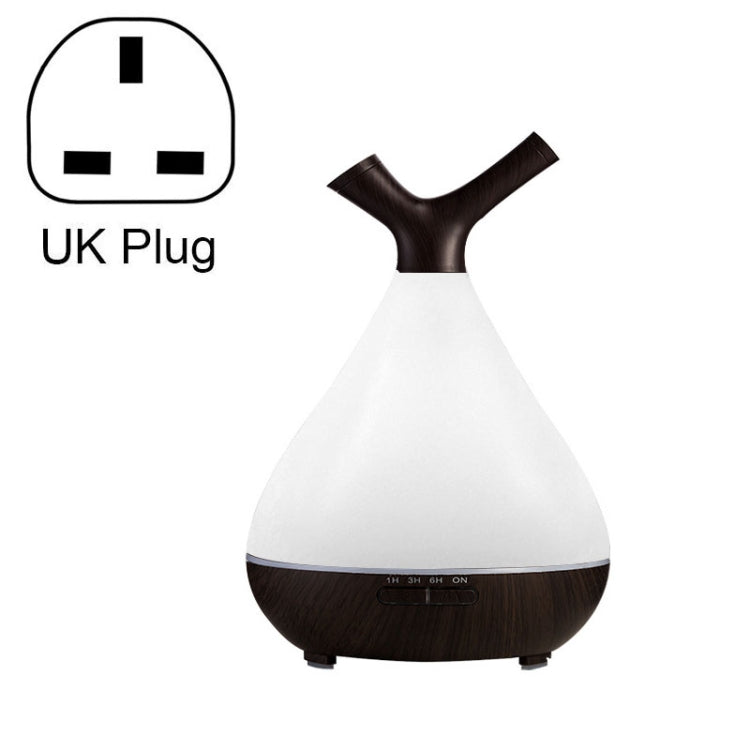 YCTA-008 Household Mute Small Wood Grain Colorful Light Aroma Diffuser Night Tree Air Humidifier, Product specifications: UK Plug(Deep Wood Grain) - Home & Garden by buy2fix | Online Shopping UK | buy2fix