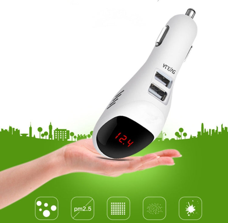 S90B Multifunctional Car Negative Ion Formaldehyde Removal Air Purifier(White) - Air Purifier by buy2fix | Online Shopping UK | buy2fix