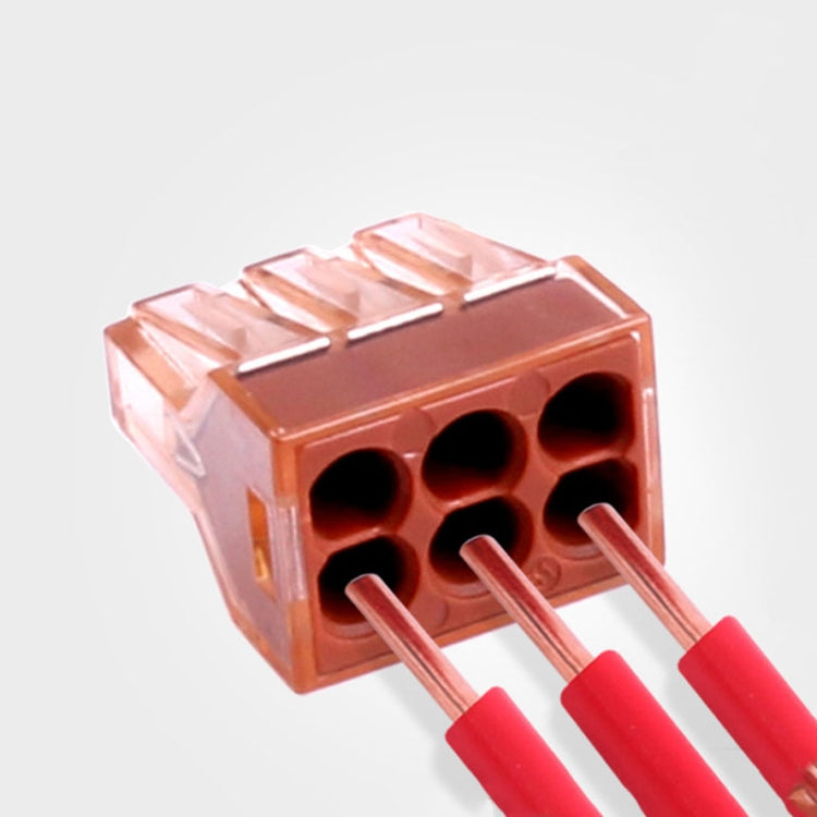 10 PCS VSELE VSE-606A Four-Hole Multi-Function Terminal Block Wire Quick Connector - Connectors & Terminals by buy2fix | Online Shopping UK | buy2fix